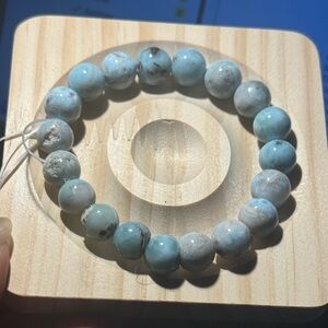 Island Larimar Beaded Bracelet